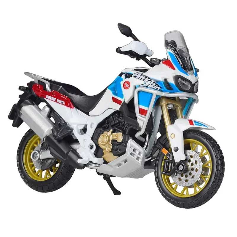 Bburago 1:18 HONDA Africa Twin Adventure Motorcycle Simulation Alloy Model Adult Collection Decoration Gifts Toys for Boys