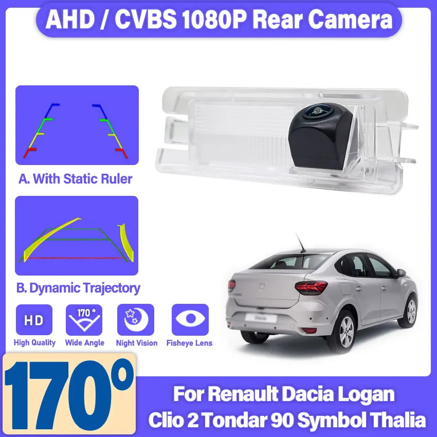 Rear View Camera for Renault Dacia Logan Clio 2 Tondar 90 Symbol Thalia HD Night Vision Backup Reverse Camera