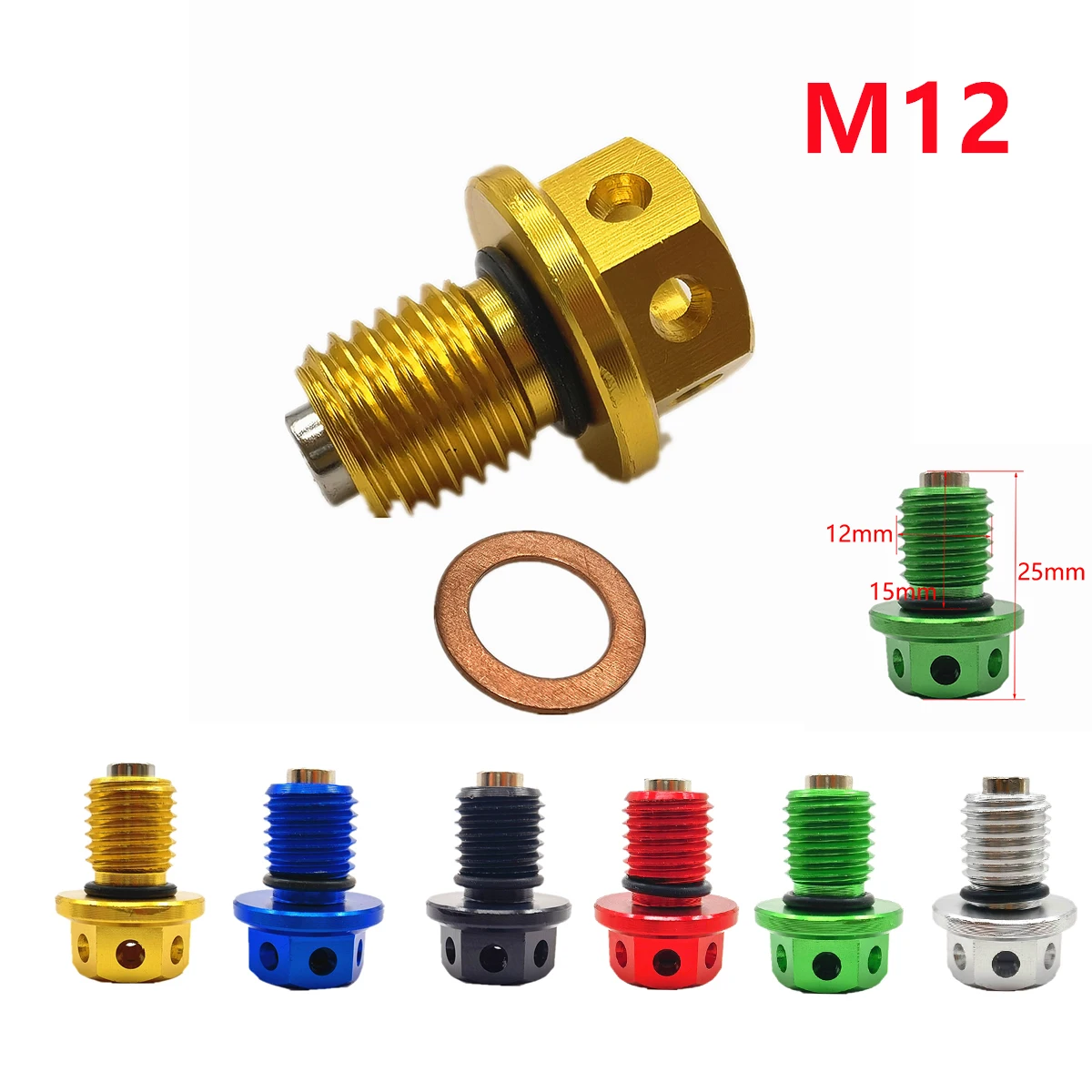 Magnetic Oil Drain Plug Bolt Fits For KTM 50 65 125 200 250 300 350 450 530 SX SXF EXC XC XCW XCF EXCF FREERIDE 250 R 300