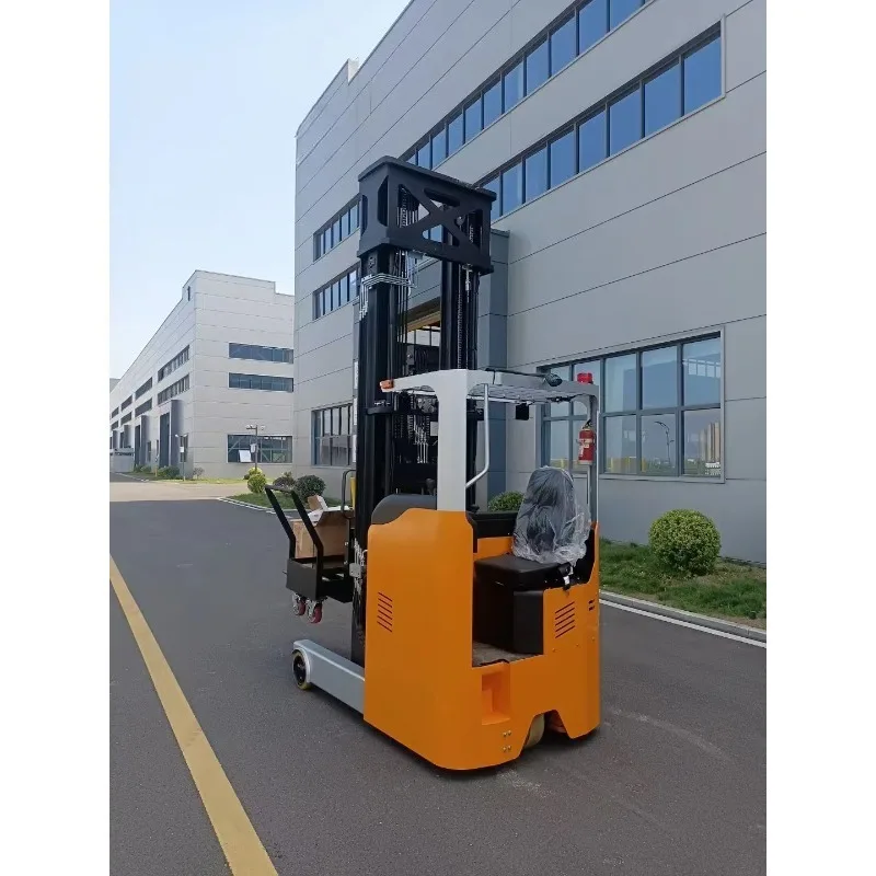1.2t 1.5t 2t Electric Reach Forklifts Stand-on Scissor Lift Truck with 6m 8m 9m 12m Reach for Warehouse & Logistics Reach Truck