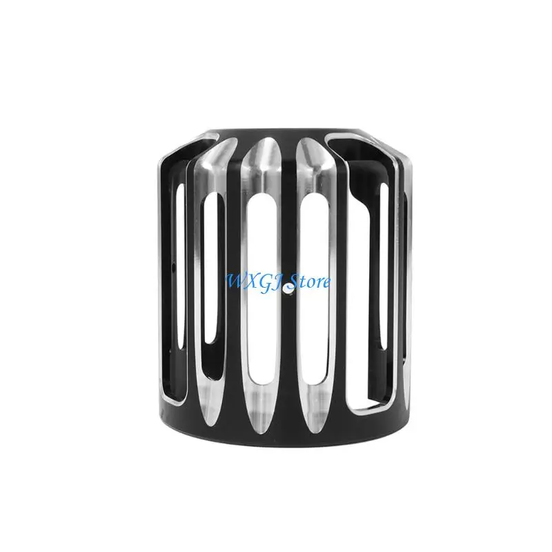 

37JE Universal Oil Filter Cover For Motorcycle Bikes Features Polished Chrome Finish And Lightweight Aluminum Construction