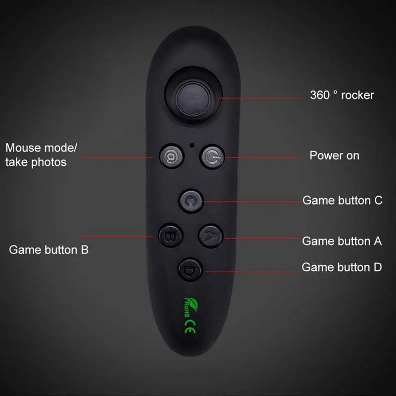 Wireless Blue tooth Gamepad Update VR Remote Controller ForAndroid Joystick Game Pad Control For 3D Glasses VR BOX