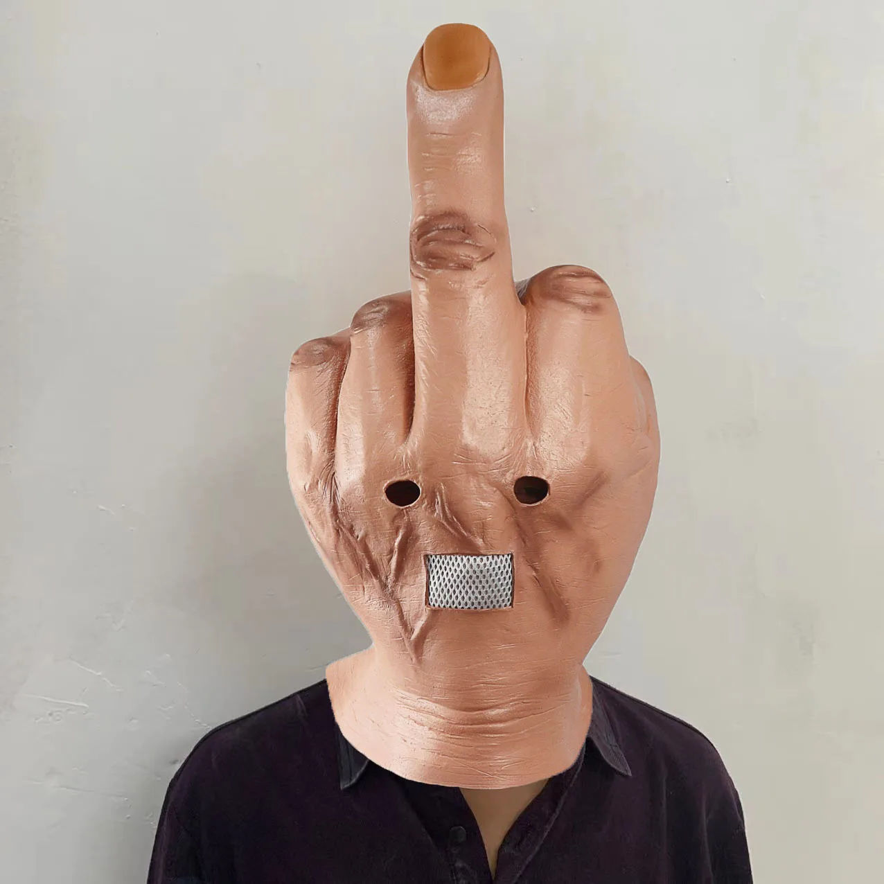 

Ужасная латексная маска на палец, косплей, страшный средний тактиль, анфас, шлем, Хэллоуин, маскарадный костюм, аксессуар, головной убор, реквизит