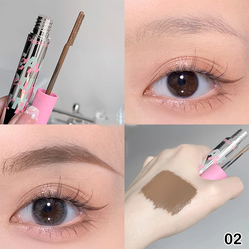 1PC Small Comb Dye Eyebrow Cream Waterproof Sweat-proof Eyebrow Powder Brown Coffee Color Eyebrow Pencil Cream Eyebrow Makeup