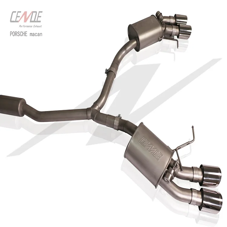 CENDE Performance Stainless or Titanium Exhaust Tips for Porsche Macan Exhaust 3.0T/3.6 2014-2019