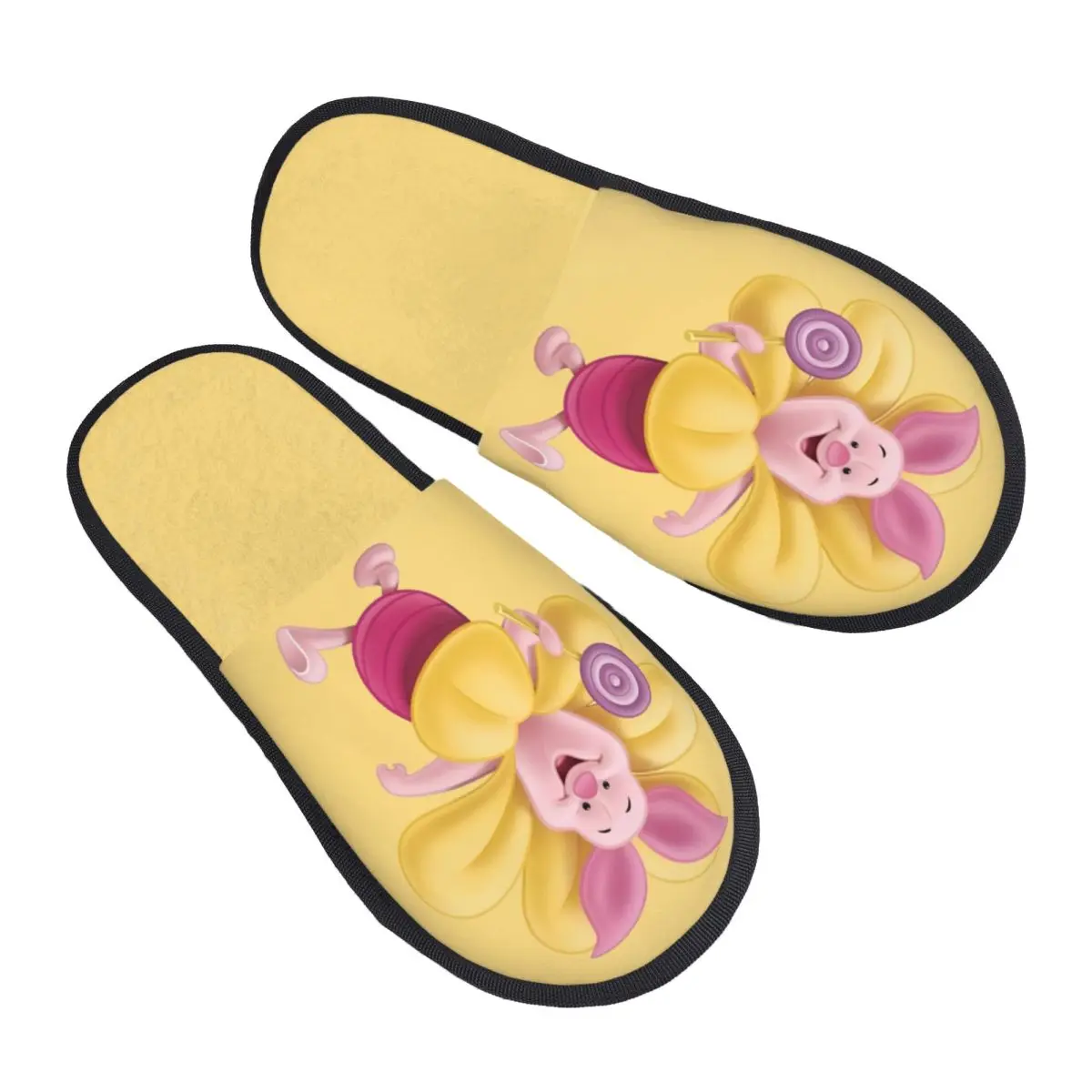 

Домашние тапочки «Пятачок» на заказ, женские уютные тапочки из пены с эффектом памяти, забавные тапочки без шнуровки с героями мультфильмов, спа-тапочки