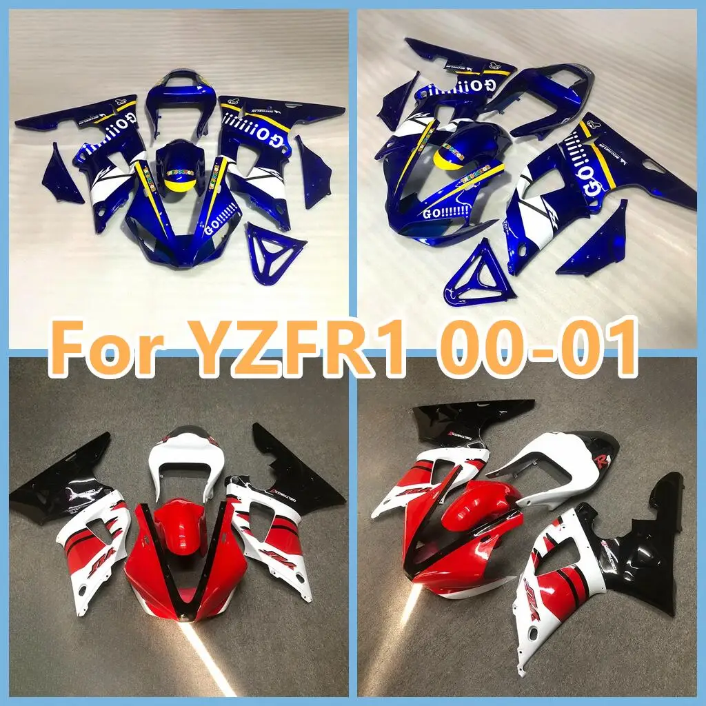 ABS Plastic Fairings for YAMAHA YZFR1 00 01  YZF1000 YZF-R1 2001 2000 100% Fit Injection Sportbike Fairings Road Racing Bodykit