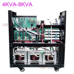 Tre inverter 6.4KW 8KVA Inverter a onda sinusoidale pura DC 48V 96V 192V a 380Vac convertitore di potenza MPPT 100A carica Inverter solare per auto