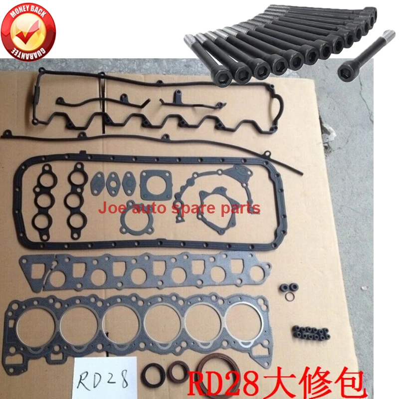 RD28 complete Engine Full gasket set kit cyliner head screw bolt nuts for Nissan LAUREL PATROL GLORIA 2826cc 2.8 D TD 2.8L