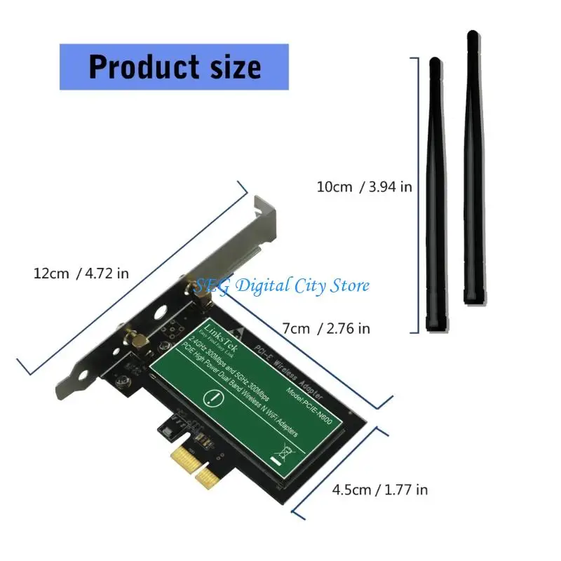 Tarjeta WIFI U75B, adaptador inalámbrico PCIE doble banda para acceso eficiente a Internet en oficinas pequeñas, tarjeta