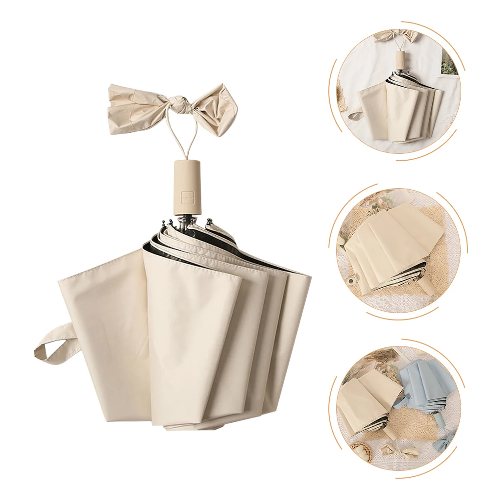 

Sun Umbrella Compact Travel Sunshade Foldable Protection Umbrellas Folding Rain for Adults Parasol