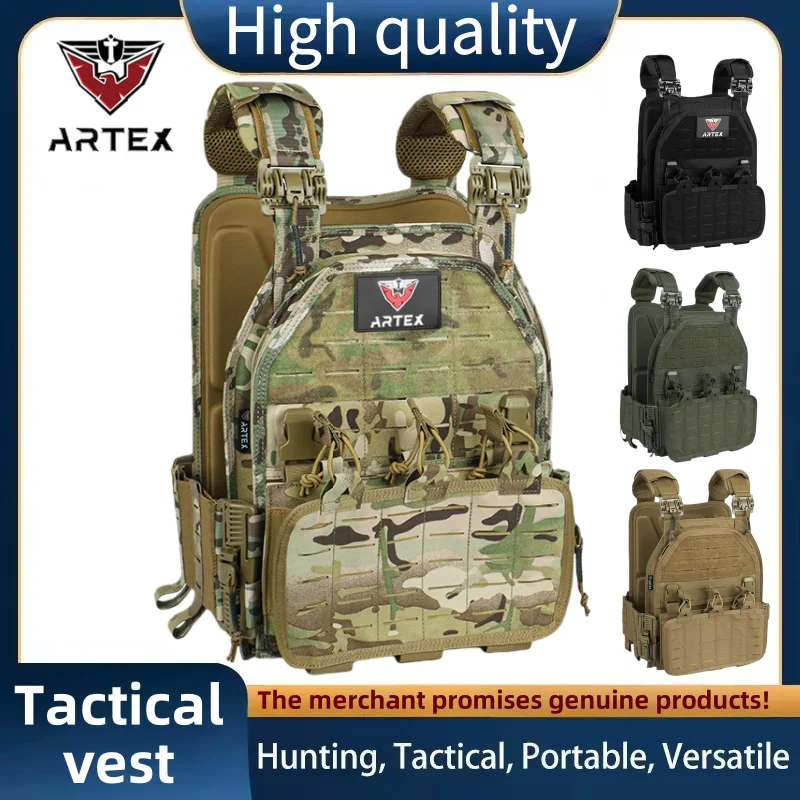 

Тактический жилет ARTEX 6094, быстрый съемный светильник, лазерная резка, уличный охотничий черный жилет высокого качества