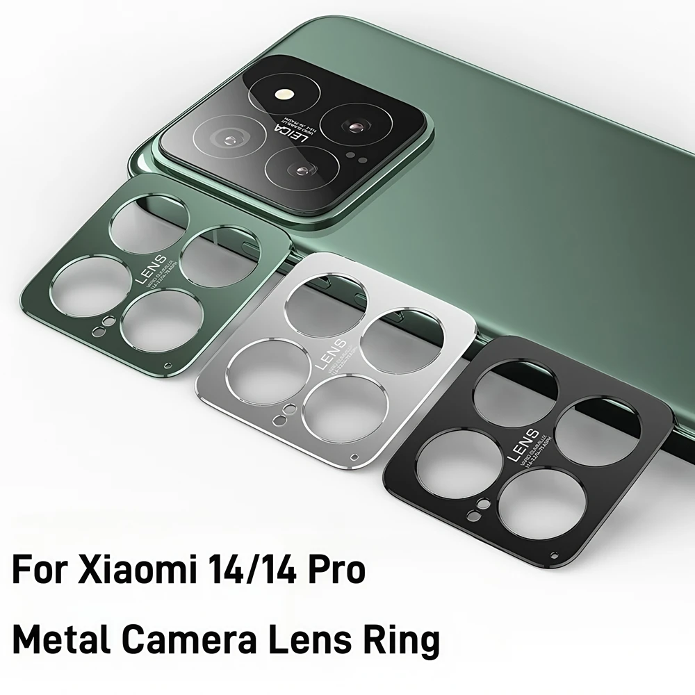 Metal Camera Protector Case For Xiaomi 14 Pro Aluminum Alloy Rear Lens Ring Cover For Xiaomi14 Mi14 Pro Xiaomi 14Pro Lens Cap