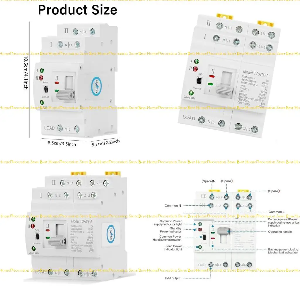 

12PD DIN Double Power Автоматические переключатели перевода ржавчины