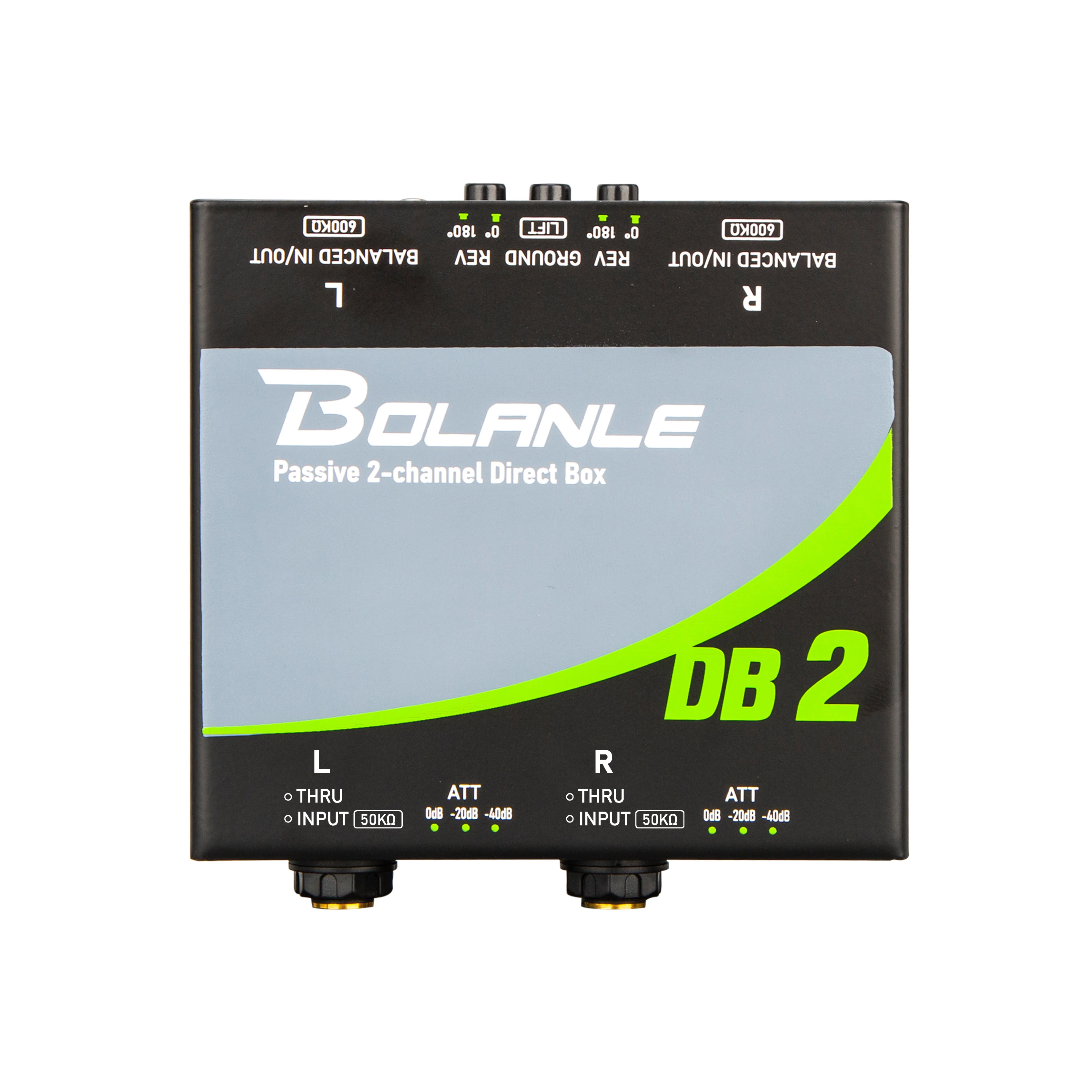 Bolanle Passive DI Box – Najlepszy, tani transformator audio do gitary i basu, eliminator szumów, 1/4 cala na XLR — zdjęcie produktu 2