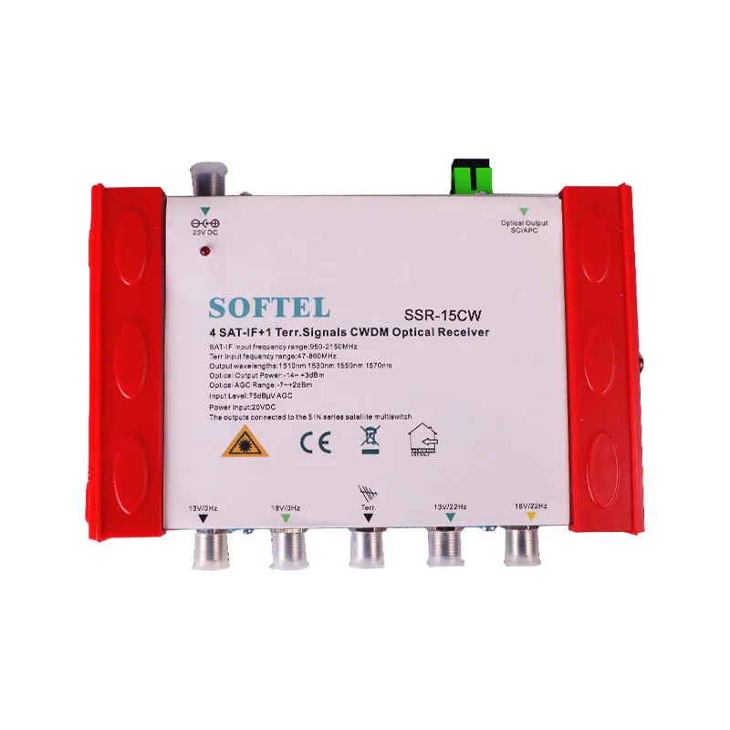 Territorial Signal Inputs 1550nm Satellite TV Optical Transmitter