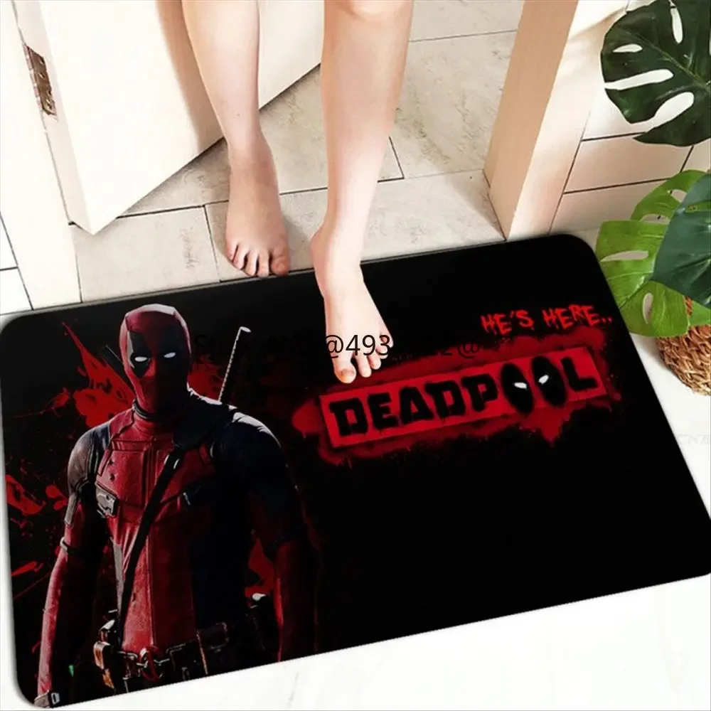 Anime Deadpooll Boys Bath Mat INS Style Soft Bedroom Floor House Laundry Living Room Kids Carpet Anti-skid Rug Welcome Doormat