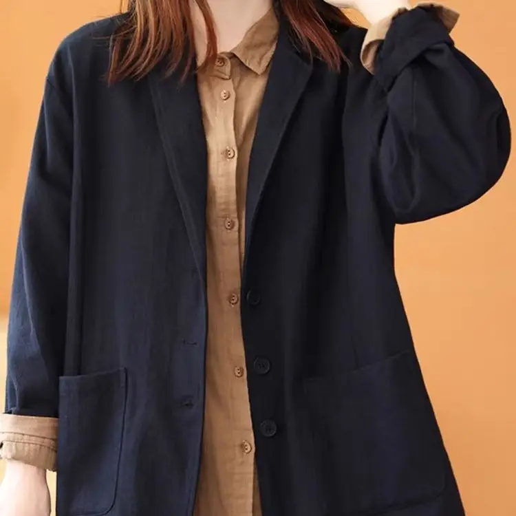 

Новинка весны и осени 2024, женский костюм, пальто, свободный женский костюм большого размера, пальто