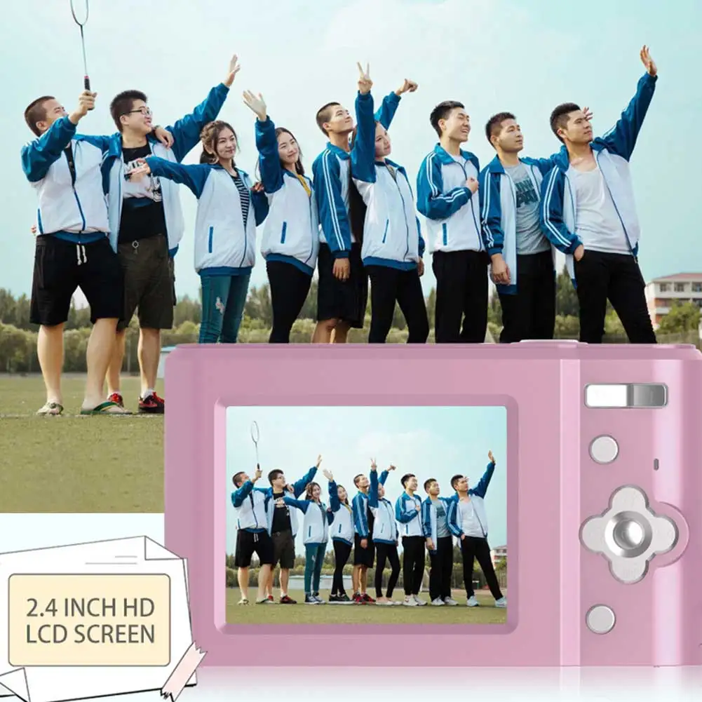 Appareil photo numérique FHD avec carte SD 32 Go, petit appareil photo compact, n'aime 16X, écran 1080 pouces, photographie intérieure du maire, 2.4 P, 48MP