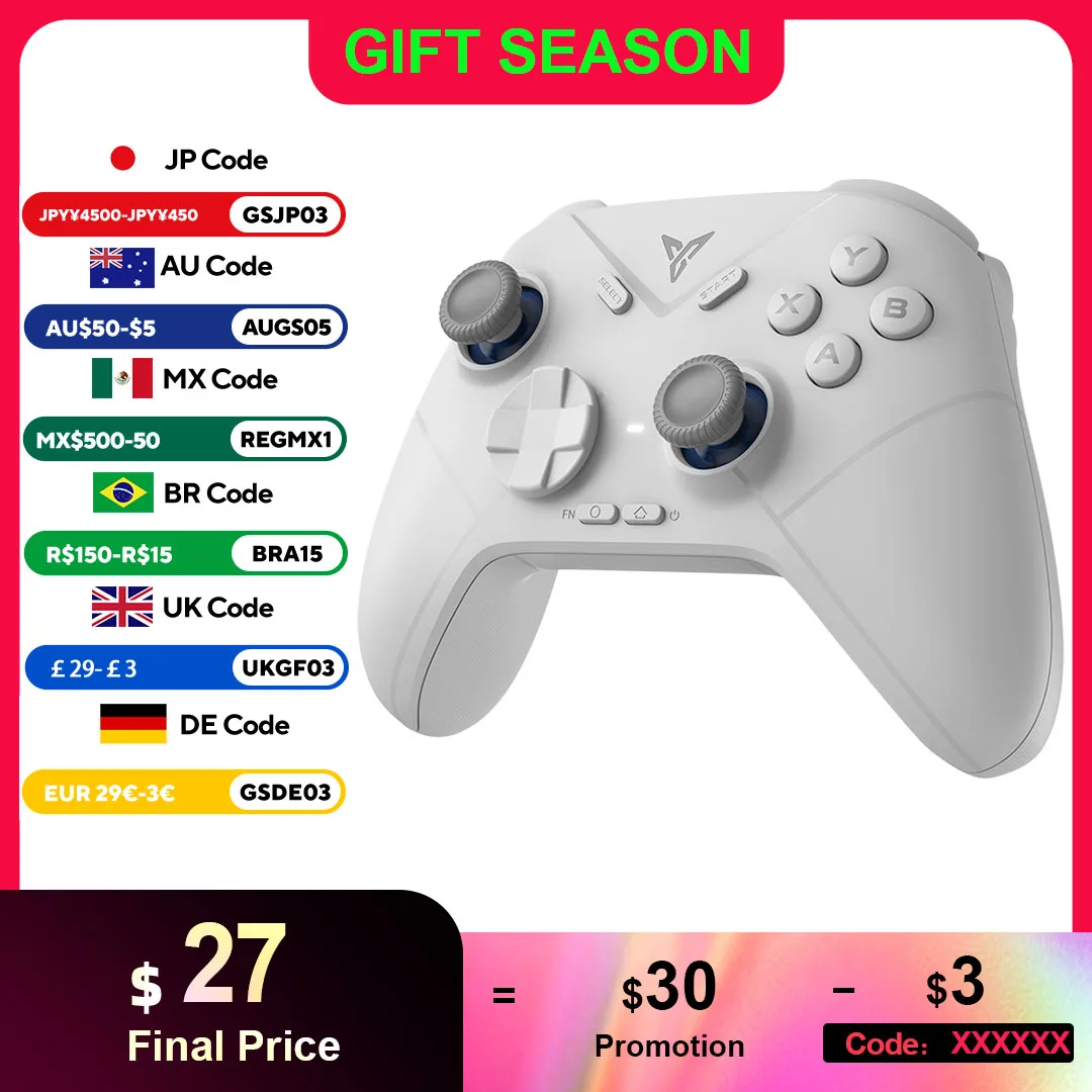 Flydigi Direwolf 3 Wireless 1000Hz Gaming Controller Support PC/NINTENDO SWITCH Android/iOS Phone Self-develped lever joystick