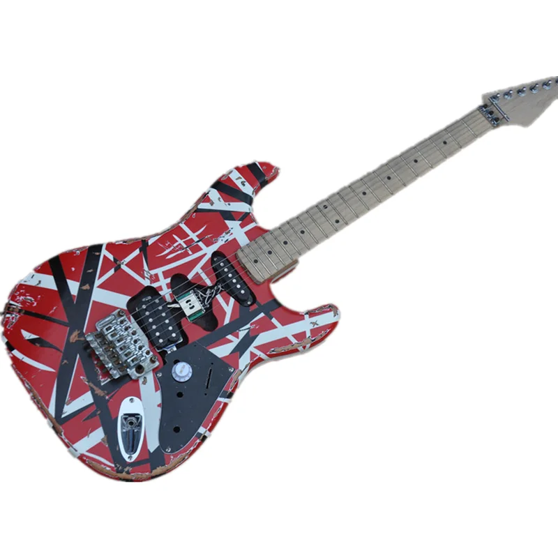 Relic 6-Saiten E-Gitarre mit Chrom-Hardware, Ahornhals, Maßanfertigung möglich