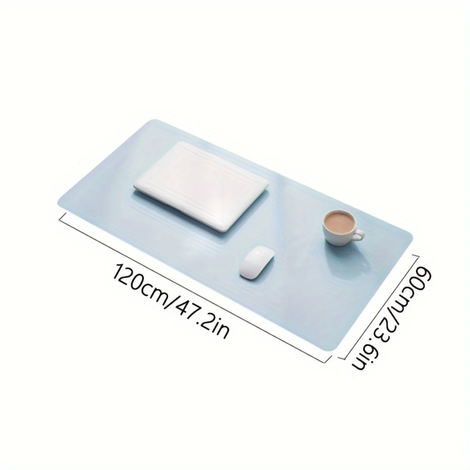 Office Desk Mat PU Leather Desk Mat Large 47.2*23.6in (120 * 60cm) Computer Desk Mat Double-Sided Thickened Office Desk Mat - Mu