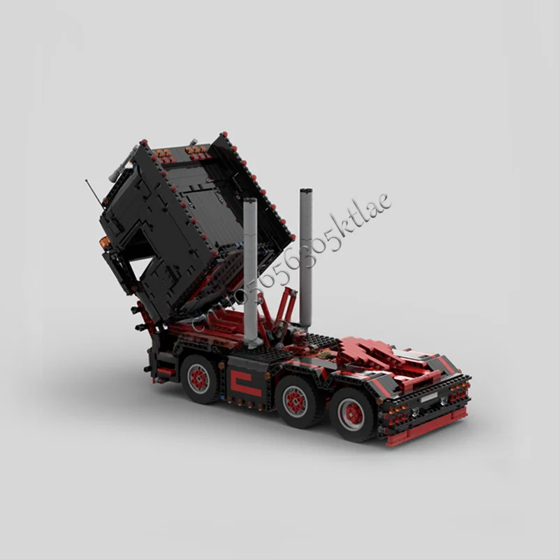 2436 PCS MOC V8 Black Truck Building Blocks Diy Assemble Bricks Traffic Educational Creative Display Toy Surprise Birthday Gift