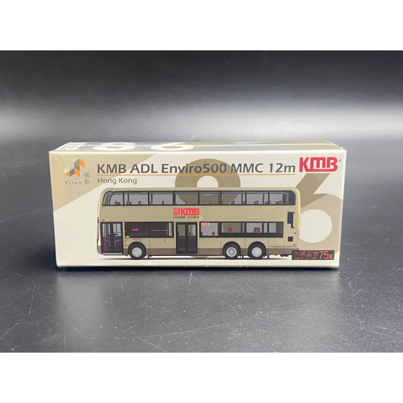 

Diecast Tiny Microfilm Hong Kong Bus KMB86 KMB E500 MMC Tai Po Fushan 75X Alloy Car Model Collectible Toy Gift Souvenir