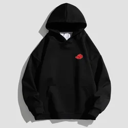 Japan Anime Akatsuki Wolke Symbole Männer Hoodies Winter Herbst männer Frauen Pullover Brief Straße Hip-hop Freizeit Lose Hoodie