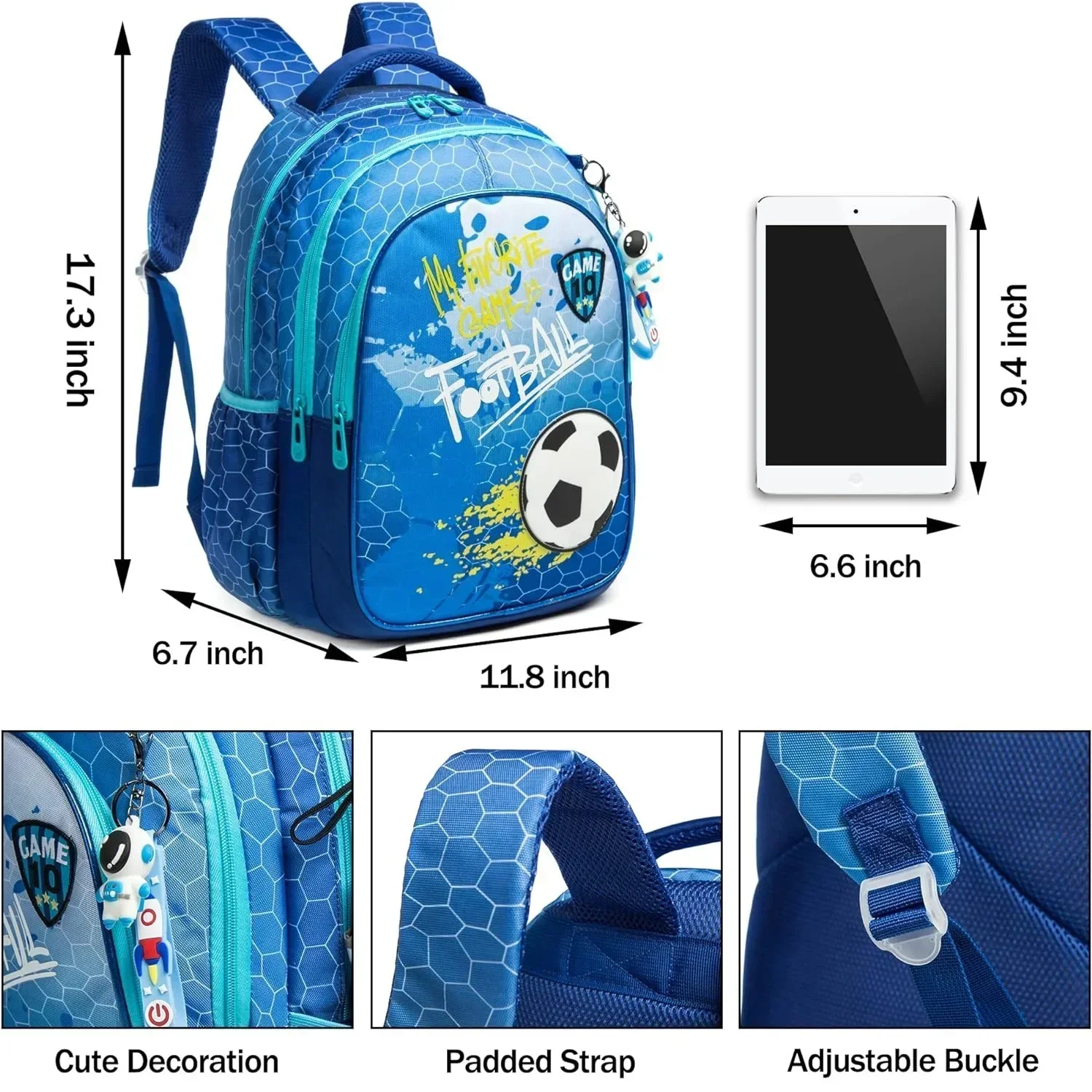 Children's Book Bags Set, 3 em 1 Bolsa de Escola, Lunch Bag, Estudante, Menino, Menina, Mochila Kawaii para Crianças