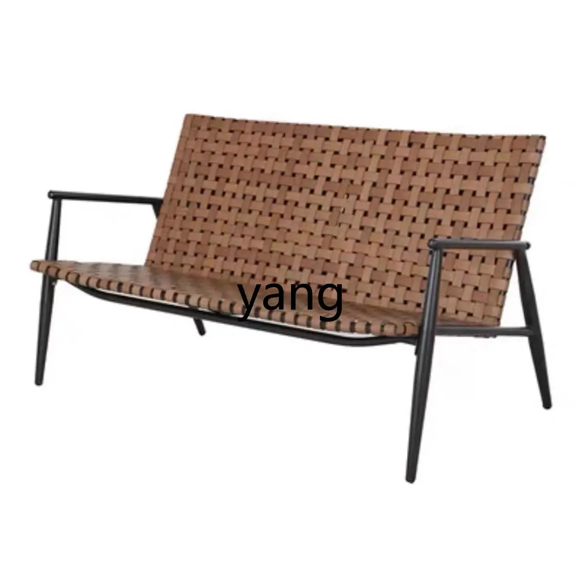 

lmm Outdoor Sofa Villa Garden Table and Chairs Balcony Open-Air Outdoor Rattan Woven Homestay Sofa Chair
