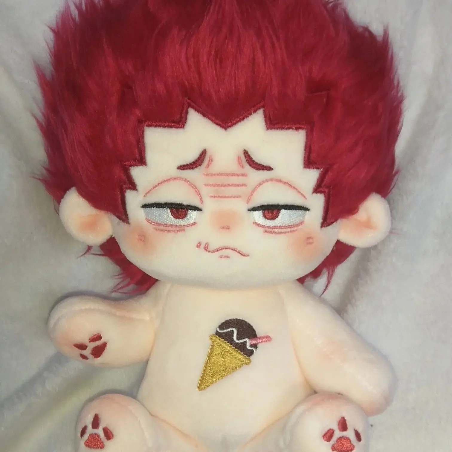 Anime Haikyuu!!、Tendou Satori Cosplay Soft Plush Doll Body Dress Up Stuffed Plushie Pillow Toy Dolls Figure 20cm