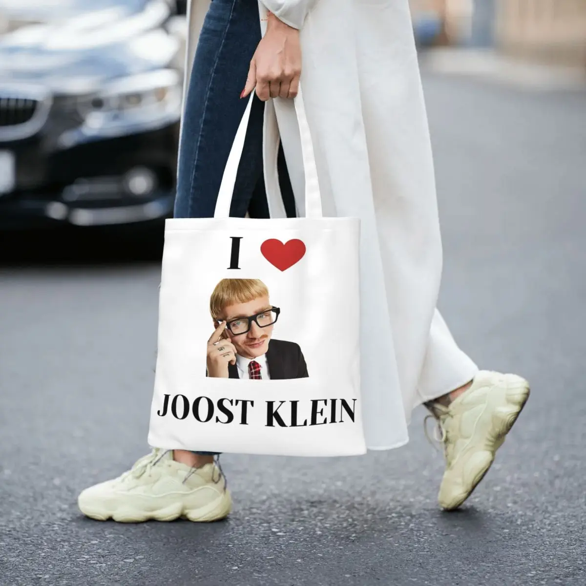 I Love Joost Klein Europapa Canvas Tote Handbag 2024 Eurovision Song Contest Malmo Shoulder Bags Shopper Bags for Women