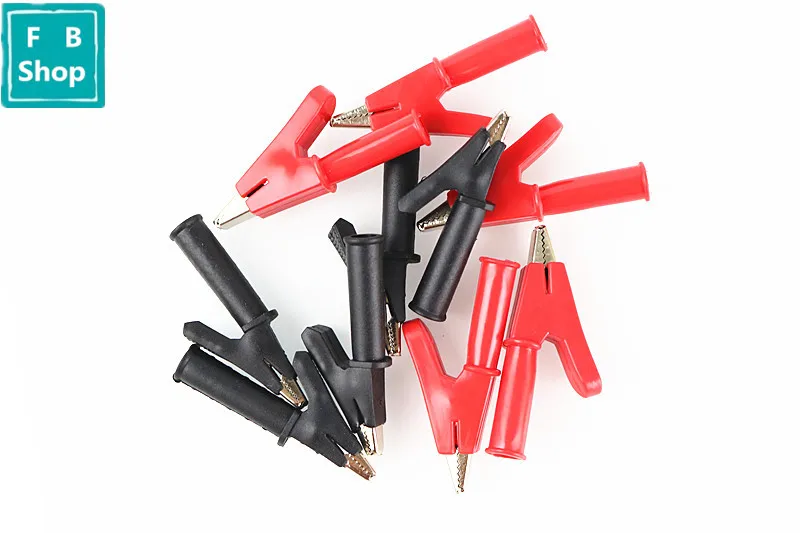 2 Pcs Full Protective Alligator Clips Crocodile Clamp For Professional Multimeter