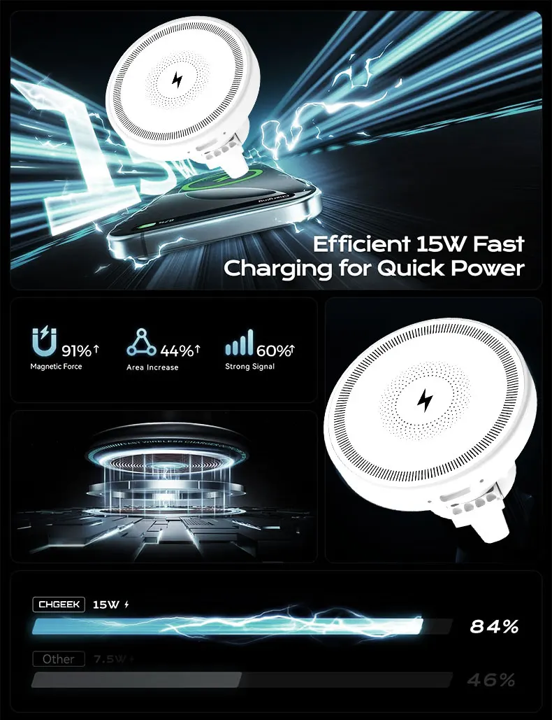 Auto Magnetische Drahtlose Ladegerät Air Vent Telefon Halter Stehen Für Magsafe iPhone 17 16 15 14 13 12 Pro Max Air Outlet Schnelle Lade – Detail 2
