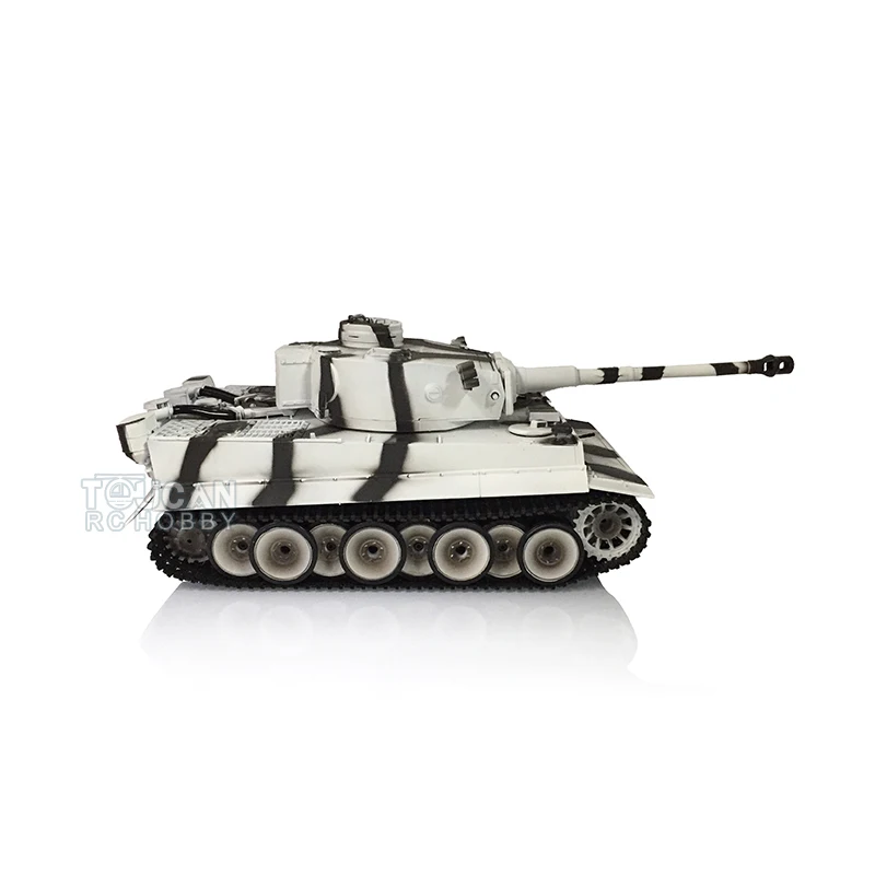 Gifts HENG LONG 1/16 TK7.0 Plastic Tiger I RC Tank 3818 360° Turret Barrel Recoil FPV RC Panzer for Toys TH19116-SMT4