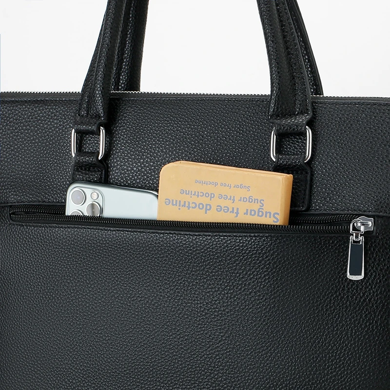 カンガルー本革メンズブリーフケース牛革ハンドバッグビジネスショルダーバッグ 15.6 インチラップトップバッグ сумка для ноутбука кожаная