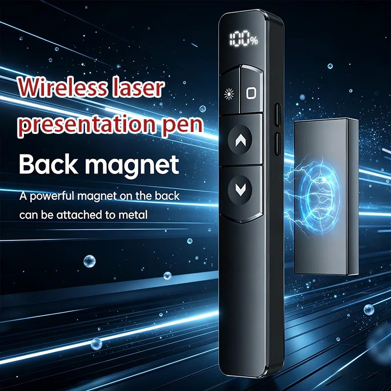 

Беспроводная лазерная указка S10 2.4G для презентаций PowerPoint, совместимая с MAC/Windows/Linux, для ноутбуков Mac, с функцией перелистывания страниц