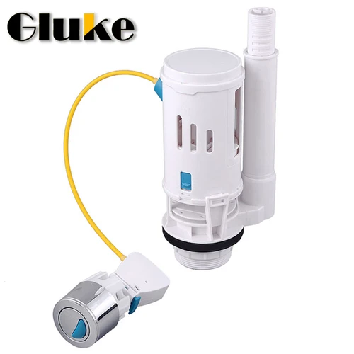 Válvulas de asiento de inodoro, tanque de agua Universal, doble descarga, relleno, botón de descarga, pieza de tanque de agua para asientos del hogar