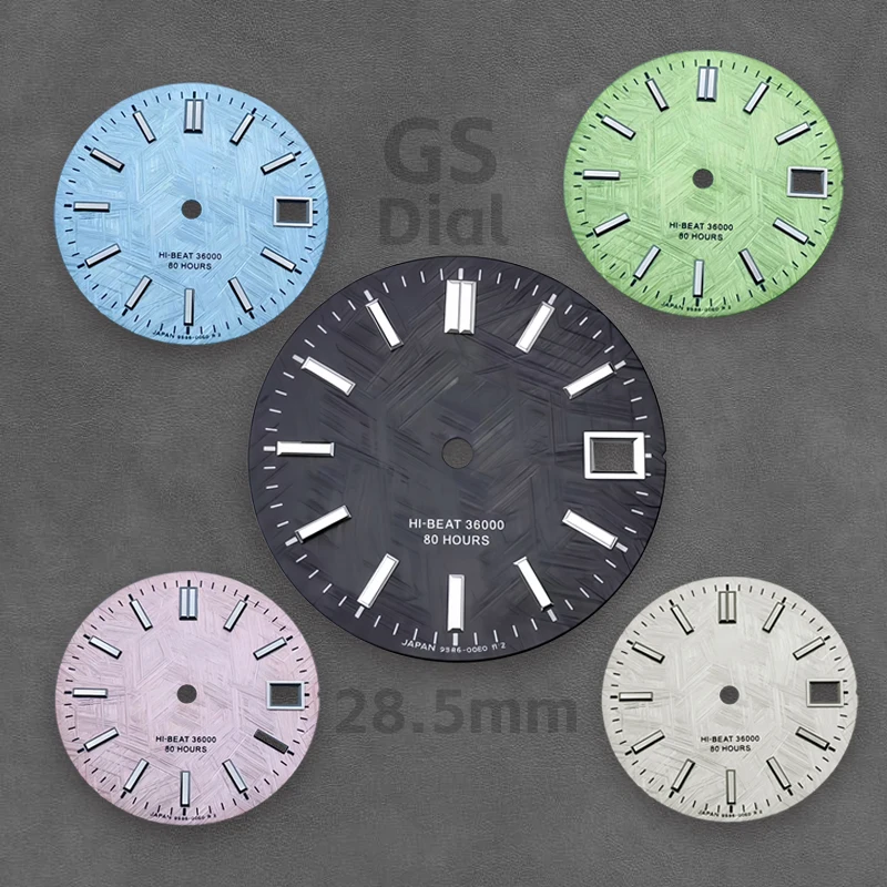 

GS dial NH35 dial diameter 28.5mm, no luminescence, suitable for NH35/NH36 movement watch modification accessories