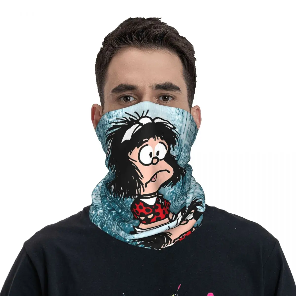 Manga Girl sottile Bandana collo ghetta avvolgere sciarpa fascia collo copertura