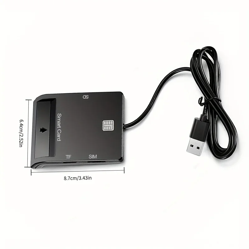 USB SIM Smart Card Reader For Bank Card IC/ID EMV SD TF MMC Cardreaders USB-CCID ISO 7816 for Windows 7 8 10 Linux OS