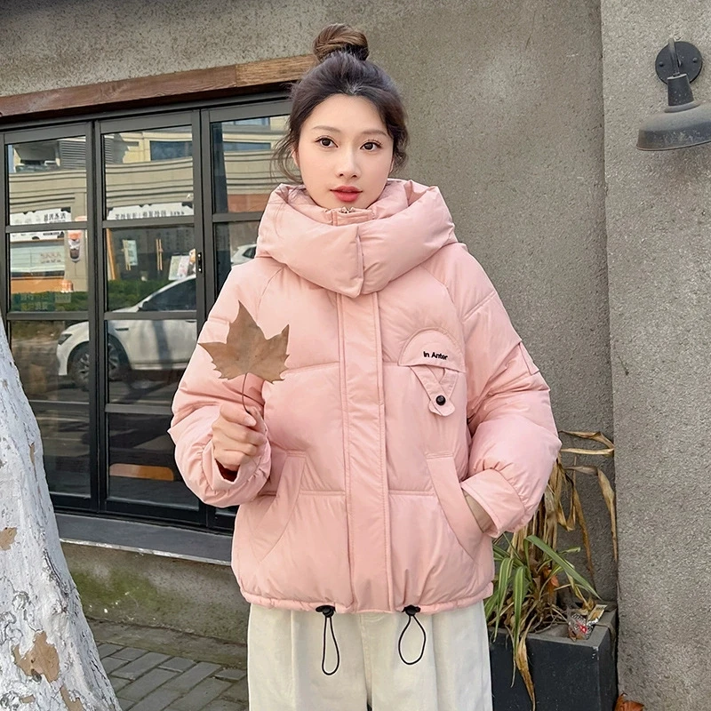 

Winter Jacket Women 2025 New Casual Parka Hooded Thick Down Cotton Padded Parka Female Jacket Short Coat Slim Warm Outwear