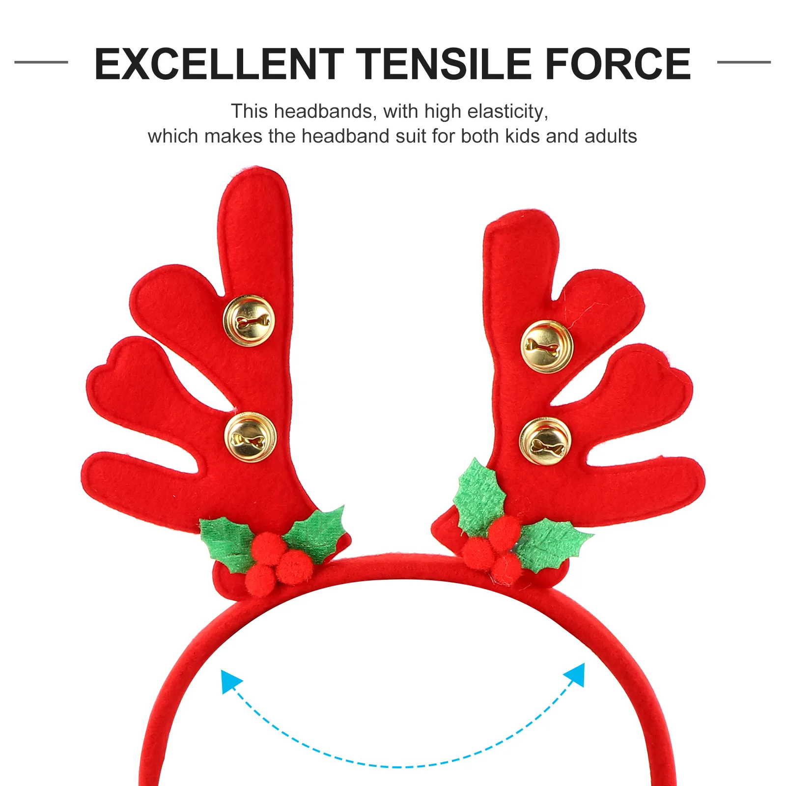 

5Pcs Xmas Hair Hoops Cartoon Reindeer Antlers Headband for Kids Adults Party Supplies Photo Props Festive Decor