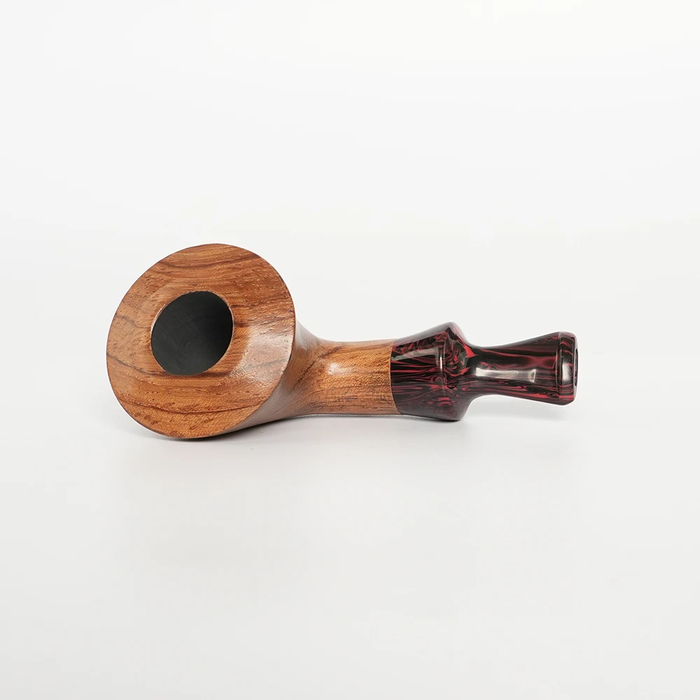 MUXIANG imported rosewood tobacco pipe, small portable warm snuff pipe, Father\'s Day gift, colorful pipe tip, sandalwood pipe