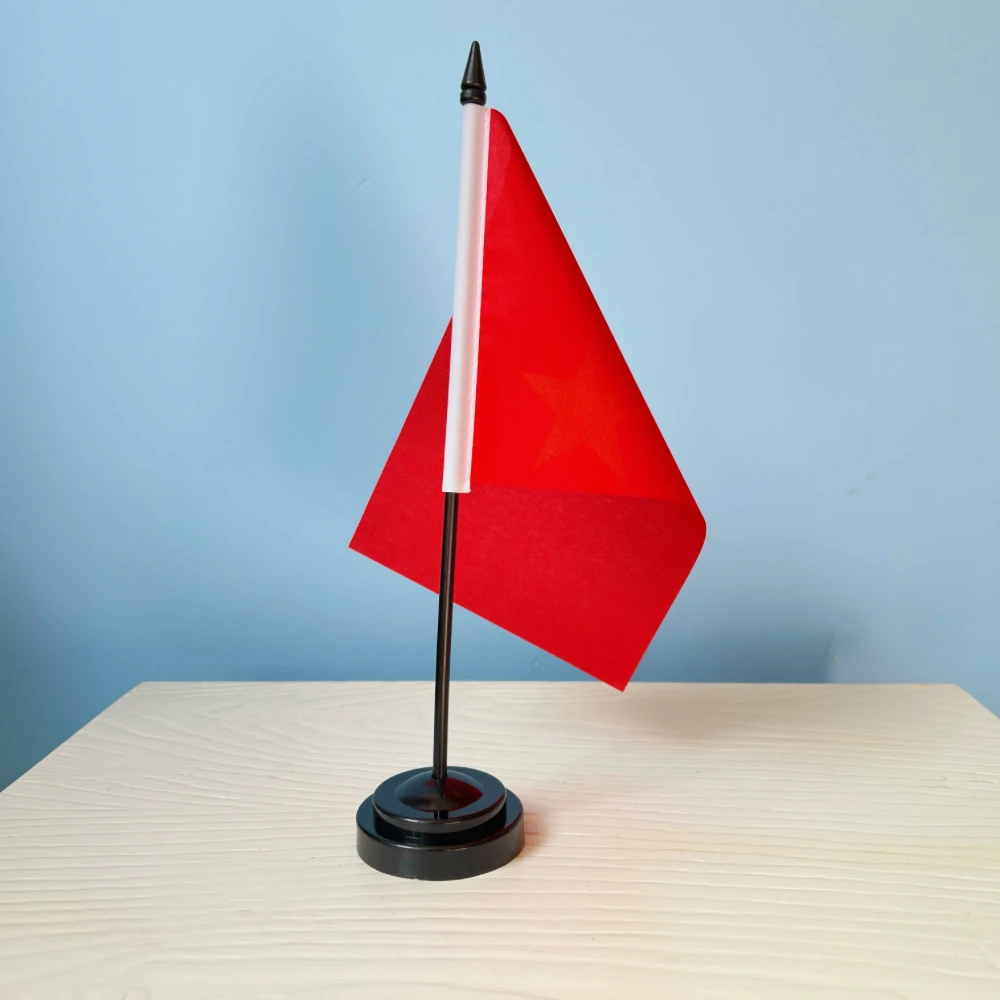 14x21 سنتيمتر مكتب مكتب علم فيتنام العلم راية البوليستر فيتنام الوطنية #2