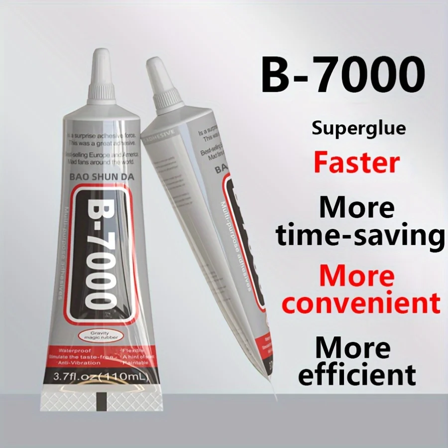 

50ml Glue B-7000 for Cell Phone Touch Screen Liquid Adhesive Epoxy Resin Repair Jewelry RhinestoneCraft Adhesive T-8000 Glue