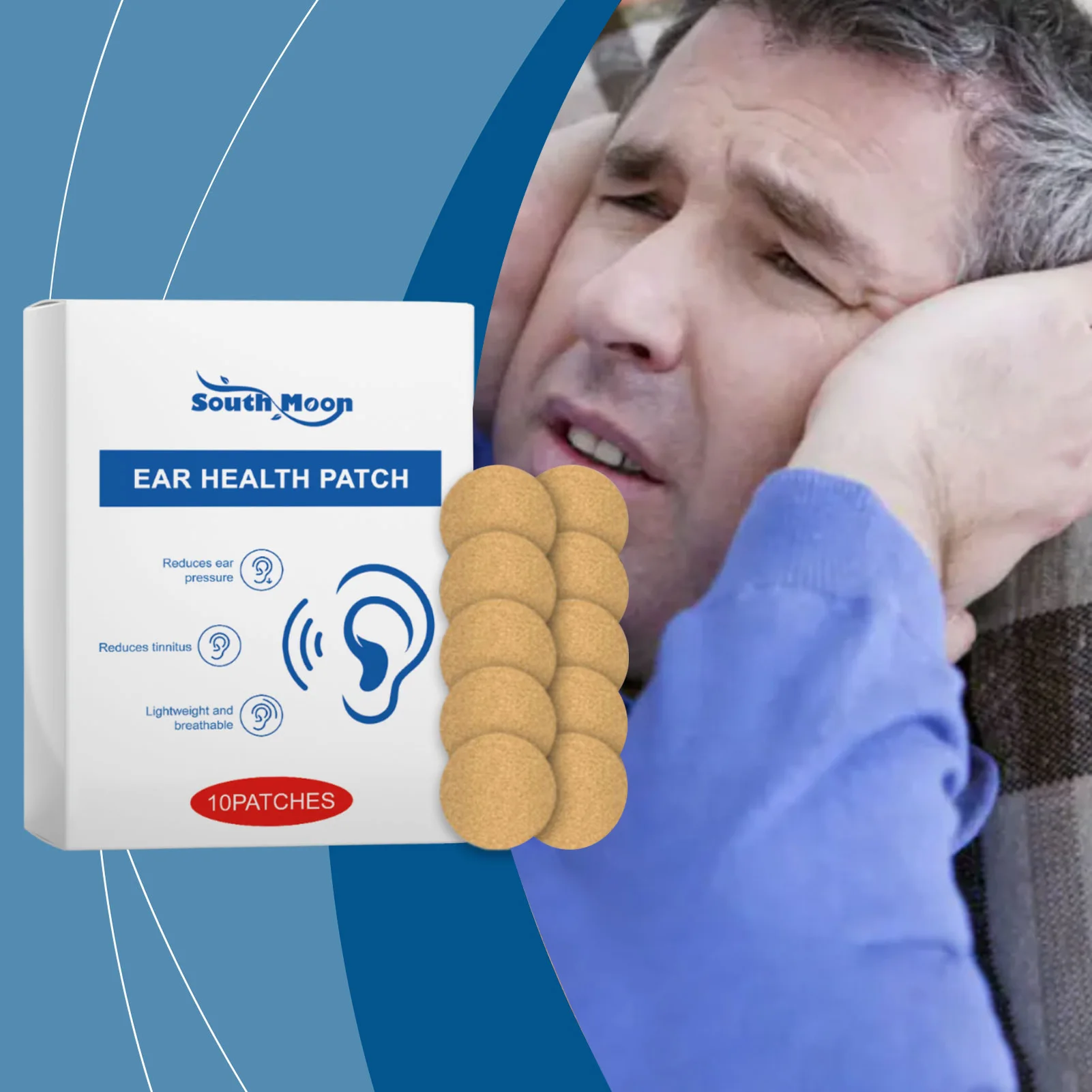 

Tinnitus Ear Patch Invisibles & Ultra-Thin Design Sports, Gym & Outdoor Activities