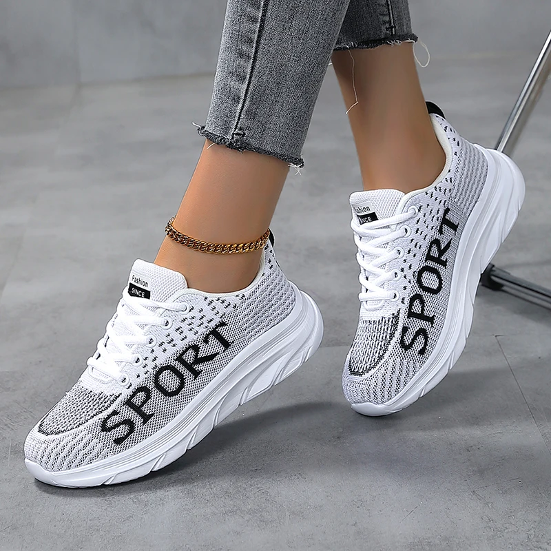 Tennis Shoes Ladies Womens Running Shoes Fitness Breathable Sport Fashion Sneakers Athletic Outdoor Gym Training Jogging Walking