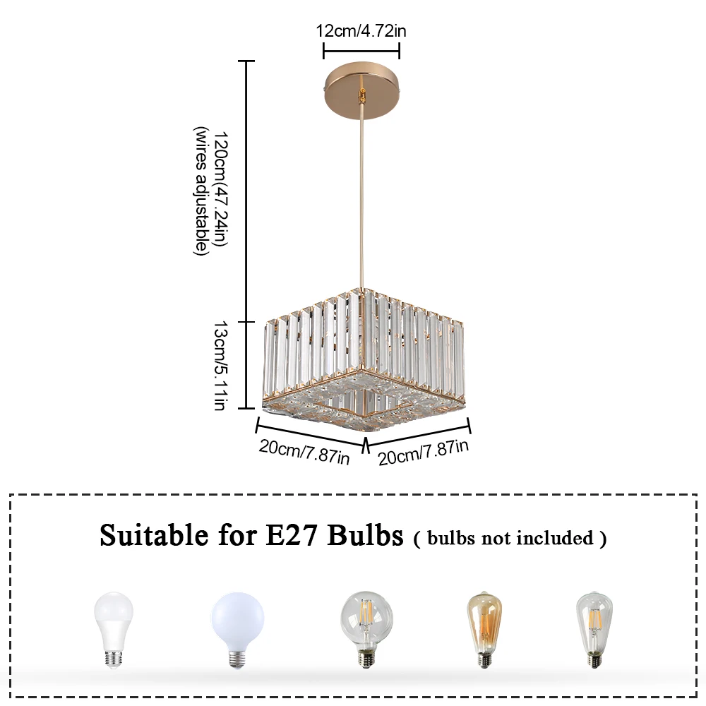 Led Pendant Light Modern Crystal Chandelier Kitchen Island Ceiling Lamp Dining Table Lustre Aisle Home Decor Corridor Fixture